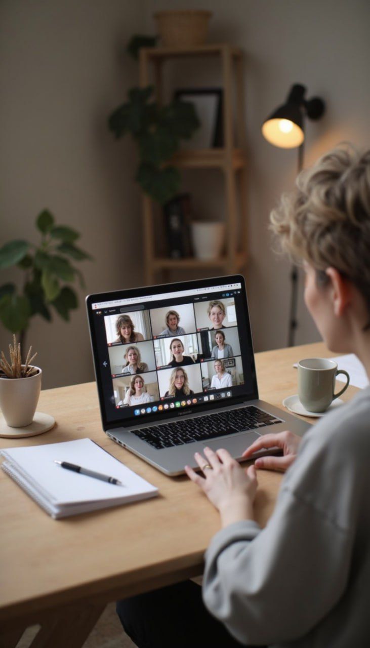 Beispiel eines beeindruckenden Design-Portfolios auf einem Laptop